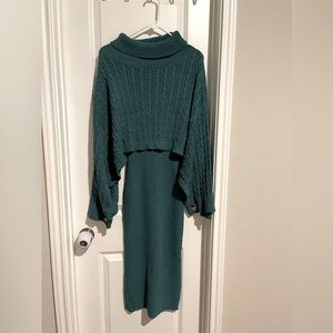 Bump Biddy Maternity Sweater Dress 2 Piece